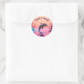Sticker Rond Dauphin de Turc et Caicos (Sac)