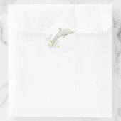 Sticker Rond Dauphin le plus cher (Sac)