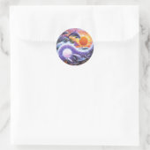 Sticker Rond Dauphins (Sac)