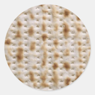 Sticker Rond ~ d'autocollants de Matzoh de pâque sans levain e
