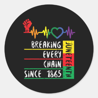 Sticker Rond Davantage De 1865 Hommes Filles Rompent Chaque Cha