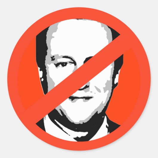 Sticker Rond David Cameron (Devant)
