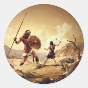 Sticker Rond David et Goliath
