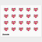 Sticker Rond David - T-shirts et cadeaux personnalisés en tatou (Feuille)