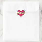 Sticker Rond David - T-shirts et cadeaux personnalisés en tatou (Sac)
