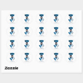 Sticker Rond David's Self-Defense Academy (Feuille)