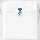 Sticker Rond David's Self-Defense Academy (Sac)