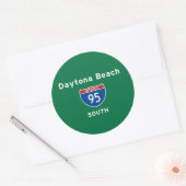 Sticker Rond Daytona Beach 95 (Enveloppe)