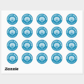 Sticker Rond Daytona Beach (coquillage) (Feuille)