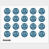 Sticker Rond Daytona Beach Floride (Feuille)