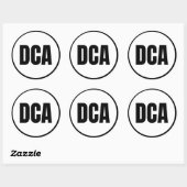 Sticker Rond DCA - Washington DC - National (Feuille)