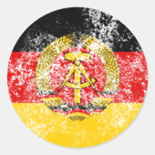 STICKER ROND DDR (Devant)