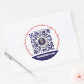 Sticker rond de 3 pouces (6 par feuille) (Enveloppe)