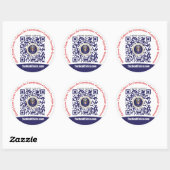 Sticker rond de 3 pouces (6 par feuille) (Feuille)