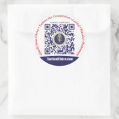 Sticker rond de 3 pouces (6 par feuille) (Sac)