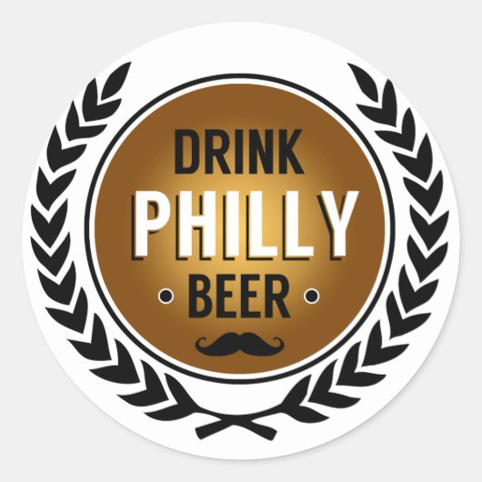 Sticker rond de bière Philly (Devant)