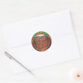 sticker rond de Christmas Pud (Enveloppe)