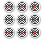 Sticker rond de conception de la cible de la machi (Devant)