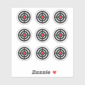 Sticker rond de conception de la cible de la machi (Feuille)