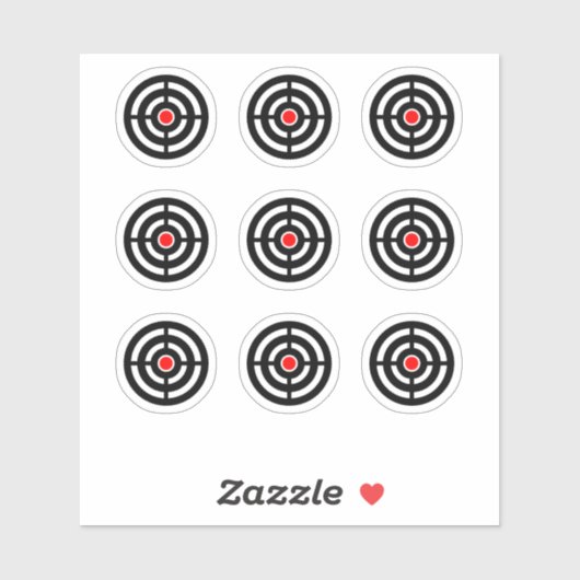 Sticker rond de conception de la cible de la machi (Feuille)