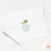 Sticker rond de grenouille Princess Seeks (Enveloppe)