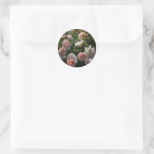 Sticker Rond De jolies roses rose clair (Sac)