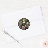 Sticker Rond De jolies roses rose clair (Enveloppe)