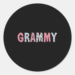 Sticker Rond De Juillet Patriotique Grammy Fête de l'Indépendan