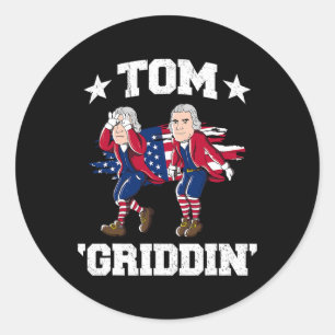Sticker Rond De Juillet Thomas Jefferson Griddy Tom Griddin