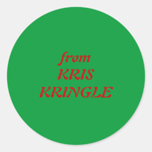 Sticker Rond de KRIS KRINGLE