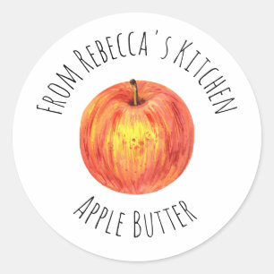 Sticker Rond De la cuisine d'Apple Butter Classique Rond