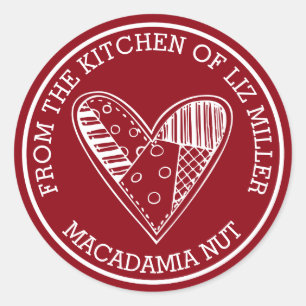 Sticker Rond De La Cuisine De