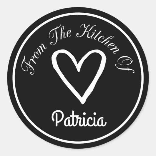 Sticker Rond De La Cuisine De (Devant)