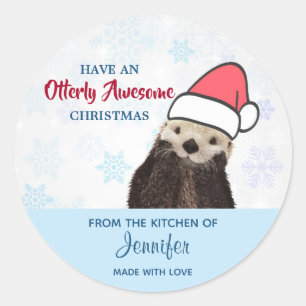 Sticker Rond De la cuisine de   Jolie Louter de Noël