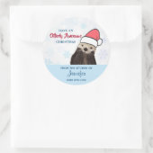 Sticker Rond De la cuisine de | Jolie Louter de Noël (Sac)