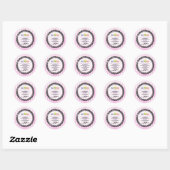 Sticker Rond De La Cuisine De Macaron Sweets (Feuille)
