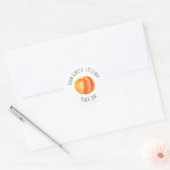Sticker Rond De La Cuisine De Peach Jam Classic Round (Enveloppe)