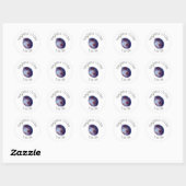Sticker Rond De la cuisine de Plum Jam (Feuille)
