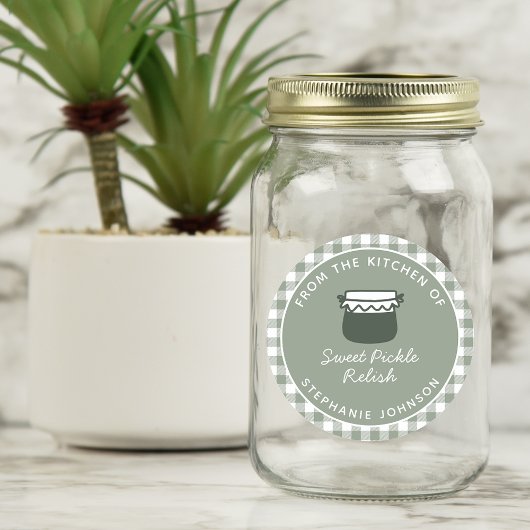 Sticker Rond De la cuisine de Sage nourriture cadeau