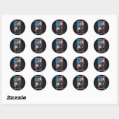 Sticker rond de la journée commémorative (Feuille)