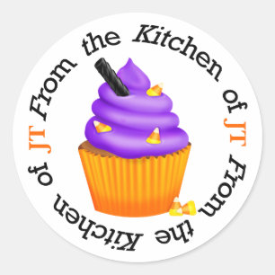 Sticker Rond De l'autocollant de cuisine Halloween