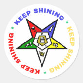 Sticker rond de l'étoile orientale (Devant)