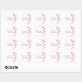 Sticker Rond De Lucy : COEURS & FLEURS | douche nuptiale (Feuille)