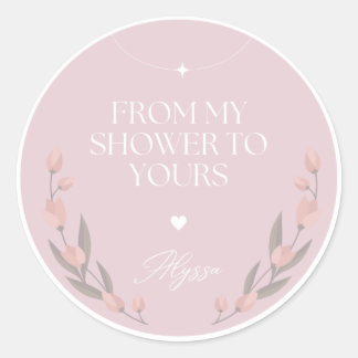 STICKER ROND DE MA DOUCHE À LA VÔTRE