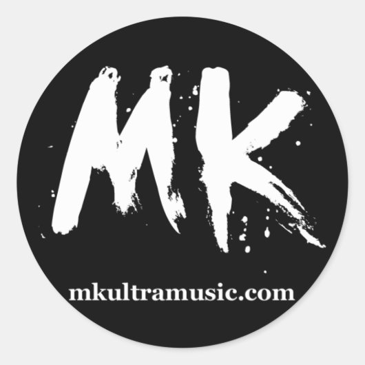 Sticker rond de musique MKULTRA #2 (Devant)