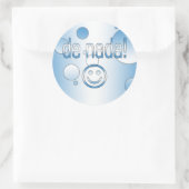 Sticker Rond De Nada ! Guatemala Drapeau couleurs Pop Art (Sac)