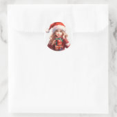 Sticker rond de Noël| (Sac)