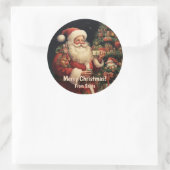 Sticker Rond De Noël Père Noël (Sac)