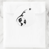 Sticker rond de règlement spatial (Sac)