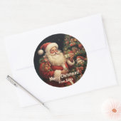Sticker Rond De Santa Noël (Enveloppe)